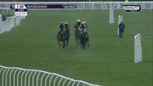 Video preview image for Musselburgh 19:40 - Racing Post Mares' Open National Hunt Flat (4)