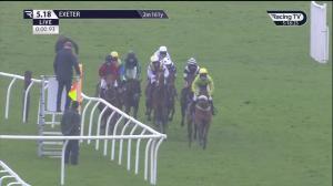 Video preview image for Exeter 17:18 - Point-To-Point Bumper Maiden National Hunt Flat (5)