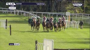 Video preview image for Exeter 17:30 - Bell Inn Bovey Tracey Novices' Handicap Hurdle (5) (Div 1)