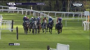 Video preview image for Exeter 18:00 - Bell Inn Bovey Tracey Novices' Handicap Hurdle (5) (Div 2)