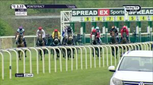 Video preview image for Pontefract 15:55 - Bowel Cancer Screening Programme Save Lives Handicap (5) (Div 2)