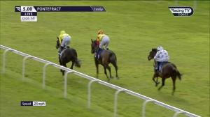 Video preview image for Pontefract 17:00 - Fleet Finders Supports The National Horseracing College EBF Maiden Stakes (5)