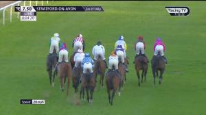 Video preview image for Stratford-on-Avon 19:50 - Join Racing TV Now Novices' Handicap Hurdle (5) (Div 1)