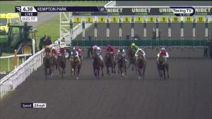 Video preview image for KEMPTON PARK 18:30 - Unibet/British Stallion Studs EBF Fillies' Restricted Novice Stakes (Qualifier) (5)