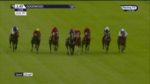 Video preview image for Goodwood 14:45 - Hallgarten & Novum Wines / British EBF Novice Stakes (4)