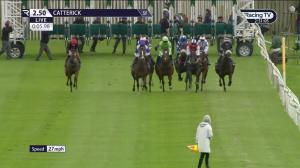 Video preview image for Catterick Bridge 14:50 - Happy Birthday and Retirement Kim Walker EBF Restricted Novice Stakes (Qualifier) (5)