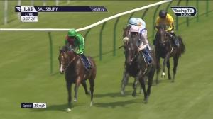 Video preview image for Salisbury 13:45 - Dragon Symbol Standing At Whitsbury Manor British EBF Blagrave Maiden Stakes (4)