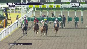 Video preview image for KEMPTON PARK 17:15 - Unibet Zero% Mission EBF Fillies' Novice Stakes (5)