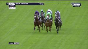 Video preview image for Hamilton Park 18:25 - John & Margaret McCluskey Memorial Celebrations EBF Restricted Maiden Stakes (Qualifier) (4)