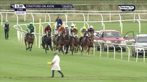 Video preview image for Stratford-on-Avon 17:00 - University Hospitals Birmingham Charity Novices' Limited Handicap Hurdle (5) (Div 2)