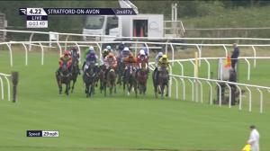 Video preview image for Stratford-on-Avon 16:22 - Visit racingtv.com Handicap Hurdle (5)