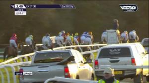Video preview image for Exeter 15:40 - Southwest Rail Solutions Amateur Jockeys' Handicap Hurdle