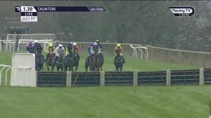 Video preview image for Taunton 13:30 - Start Your RacingTV Free Trial Now Mares' 'National Hunt' Maiden Hurdle (GBB Race)
