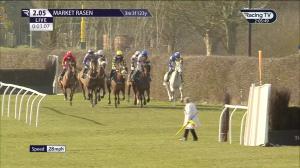 Video preview image for Market Rasen 14:05 - 100% Racing TV Profits Back To Racing Conditional Jockeys' Handicap Chase (GBB Race)