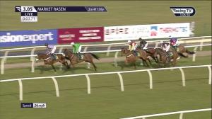 Video preview image for Market Rasen 15:05 - Watch On Racing TV Maiden Hurdle (GBB Race)