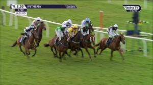 Video preview image for Wetherby 17:20 - 100% RacingTV Profits Back To Racing Handicap Hurdle (Div 2)