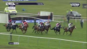 Video preview image for Ayr 14:55 - UK Greentech Glasgow Seafield Trophy Mares' Handicap Hurdle (GBB Race)